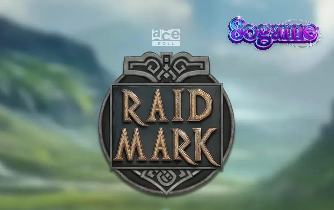 Interface de jogo do slot Raidmark com tema viking e elementos de batalha
